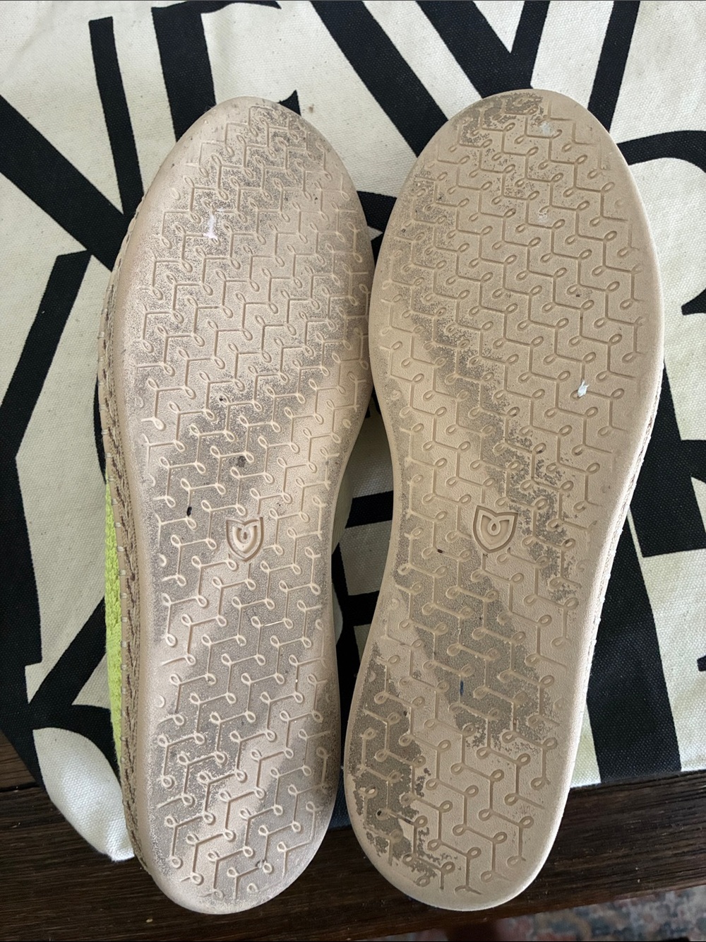 Rothy's Neon Green Lace up Espadrilles - Picture 4 of 4
